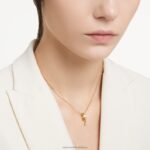 dextera prívesok zmiešané strihy, biele, pozlátené B8ZNT281 Swarovski šperky - Image 2