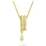 dextera prívesok zmiešané strihy, biele, pozlátené B8ZNT281 Swarovski šperky - Image 4