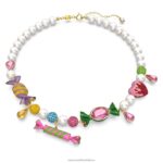 dulcis náhrdelník cukríkové, viacfarebné, pozlátené B8ZNT146 Swarovski šperky