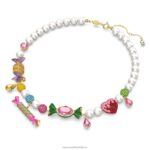 dulcis náhrdelník cukríkové, viacfarebné, pozlátené B8ZNT146 Swarovski šperky - Image 3