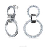 duté kruhové náušnice modrá, rhodiovaná B8ZNT933 Swarovski šperky - Image 3