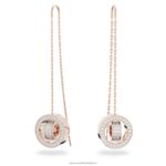 duté náušnice biele, pozlátené ružovým zlatom B8ZNT769 Swarovski šperky