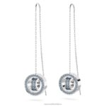duté náušnice modrá, rhodiovaná B8ZNT828 Swarovski šperky - Image 4