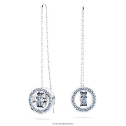 duté náušnice modrá, rhodiovaná B8ZNT828 Swarovski šperky