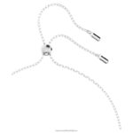 dutý prívesok zámková slučka, biela, rhodiovaná B8ZNT209 Swarovski šperky - Image 3