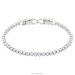 emily náramok okrúhly výbrus, biely, rhodiovaný B8ZNT544 Swarovski šperky