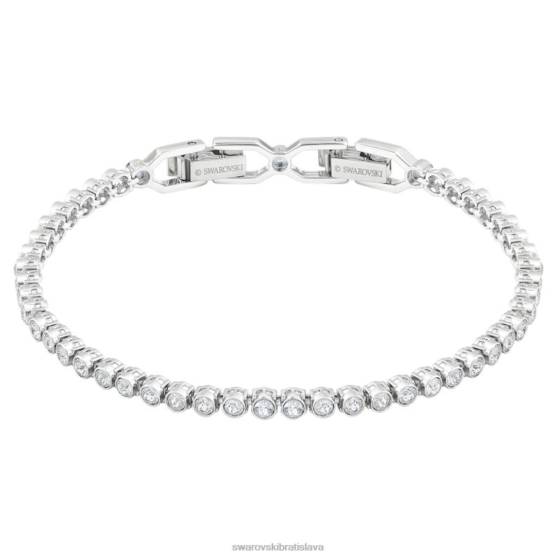 emily_naramok_okruhly_vybrus_biely_rhodiovany_b8znt544_swarovski_sperky.jpg emily náramok okrúhly výbrus, biely, rhodiovaný B8ZNT544 Swarovski šperky - Image 1