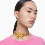 florere choker kvet, viacfarebný, pozlátený B8ZNT364 Swarovski šperky - Image 2