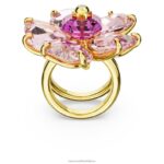 florere koktailový prsteň kvet, ružový, pozlátený B8ZNT1034 Swarovski šperky - Image 5