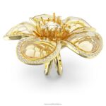 florere koktailový prsteň kvet, žltý, pozlátený B8ZNT1023 Swarovski šperky - Image 4