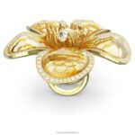 florere koktailový prsteň kvet, žltý, pozlátený B8ZNT1023 Swarovski šperky - Image 5