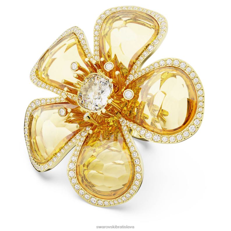 florere_koktailovy_prsten_kvet_zlty_pozlateny_b8znt1023_swarovski_sperky.jpg florere koktailový prsteň kvet, žltý, pozlátený B8ZNT1023 Swarovski šperky - Image 1