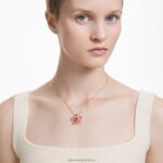 florere prívesok kvet, ružový, pozlátený B8ZNT160 Swarovski šperky - Image 2