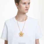 florere prívesok kvet, žltý, pozlátený B8ZNT261 Swarovski šperky - Image 2