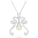 fluenta prívesok znovu zapálené kryštály, biele, rhodiované B8ZNT338 Swarovski šperky