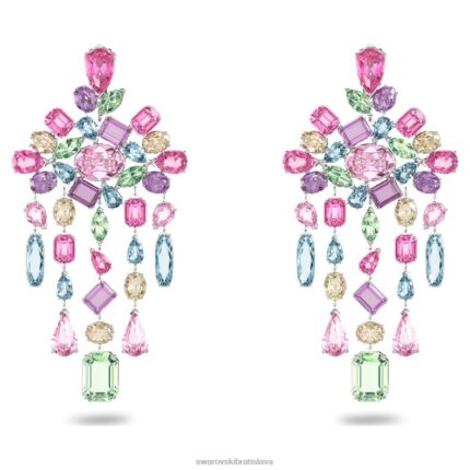 gema klipsové náušnice zmiešané rezy, luster, viacfarebné, rhodiované B8ZNT955 Swarovski šperky
