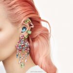 gema napichovacie náušnice kite strih, zelená, pozlátená B8ZNT750 Swarovski šperky - Image 7