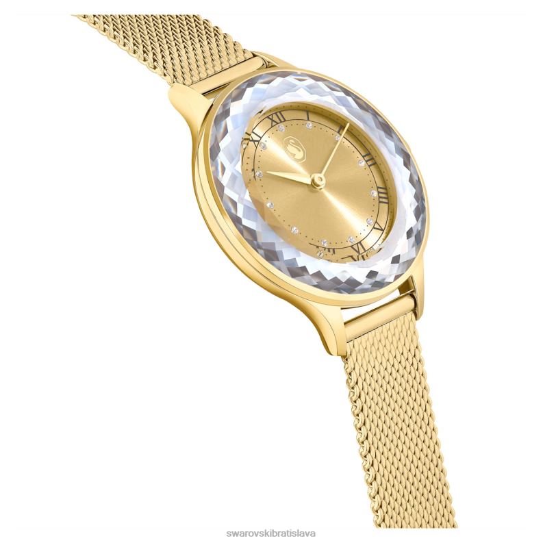hodinky octea nova švajčiarska výroba, kovový náramok, zlatý tón, zlatá povrchová úprava B8ZNT1147 Swarovski príslušenstvo - Image 6