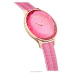 hodinky octea nova švajčiarska výroba, kožený remienok, ružová, povrchová úprava v ružovom zlate B8ZNT1179 Swarovski príslušenstvo - Image 6