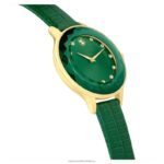 hodinky octea nova švajčiarska výroba, kožený remienok, zelená, zlatá povrchová úprava B8ZNT1146 Swarovski príslušenstvo - Image 6