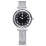 hodinky octea nova švajčiarsky, kovový náramok, čierny, nehrdzavejúca oceľ B8ZNT1241 Swarovski príslušenstvo