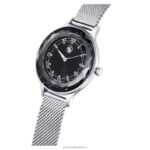 hodinky octea nova švajčiarsky, kovový náramok, čierny, nehrdzavejúca oceľ B8ZNT1241 Swarovski príslušenstvo - Image 4