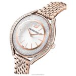 hodinky s kryštalickou aurou švajčiarska výroba, kovový náramok, tón ružového zlata, povrchová úprava v tóne ružového zlata B8ZNT1172 Swarovski príslušenstvo - Image 5