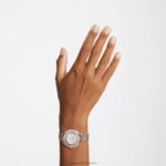 hodinky s kryštalickou aurou švajčiarska výroba, kovový náramok, tón ružového zlata, povrchová úprava zmiešaný kov B8ZNT1167 Swarovski príslušenstvo - Image 2