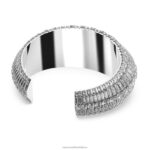 hyperbola manžeta zmiešané rezy, biele, rhodiované B8ZNT619 Swarovski šperky - Image 4