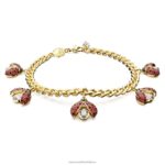 idylický náramok lienka, červená, pozlátená B8ZNT459 Swarovski šperky