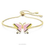 idylický náramok motýľ, viacfarebný, pozlátený B8ZNT516 Swarovski šperky
