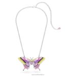 idylický prívesok a brošňa motýľ, viacfarebný, rhodiovaný B8ZNT332 Swarovski šperky - Image 3