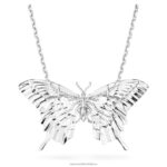 idylický prívesok a brošňa motýľ, viacfarebný, rhodiovaný B8ZNT332 Swarovski šperky - Image 5