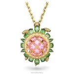 idylický prívesok korytnačka, viacfarebná, pozlátená B8ZNT165 Swarovski šperky