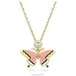 idylický prívesok motýľ, viacfarebný, pozlátený B8ZNT162 Swarovski šperky