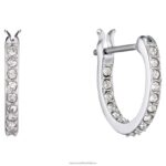ikonické labutie náušnice labuť, modrá, rhodiovaná B8ZNT783 Swarovski šperky - Image 6