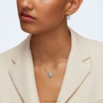 ikonické labutie náušnice labuť, modrá, rhodiovaná B8ZNT783 Swarovski šperky - Image 7