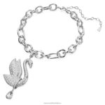 ikonický labutí choker labuť, biela, rhodiovaná B8ZNT363 Swarovski šperky - Image 3