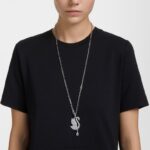 ikonický labutí náhrdelník labuť, biela, rhodiovaná B8ZNT269 Swarovski šperky - Image 2