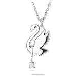 ikonický labutí náhrdelník labuť, biela, rhodiovaná B8ZNT269 Swarovski šperky - Image 5