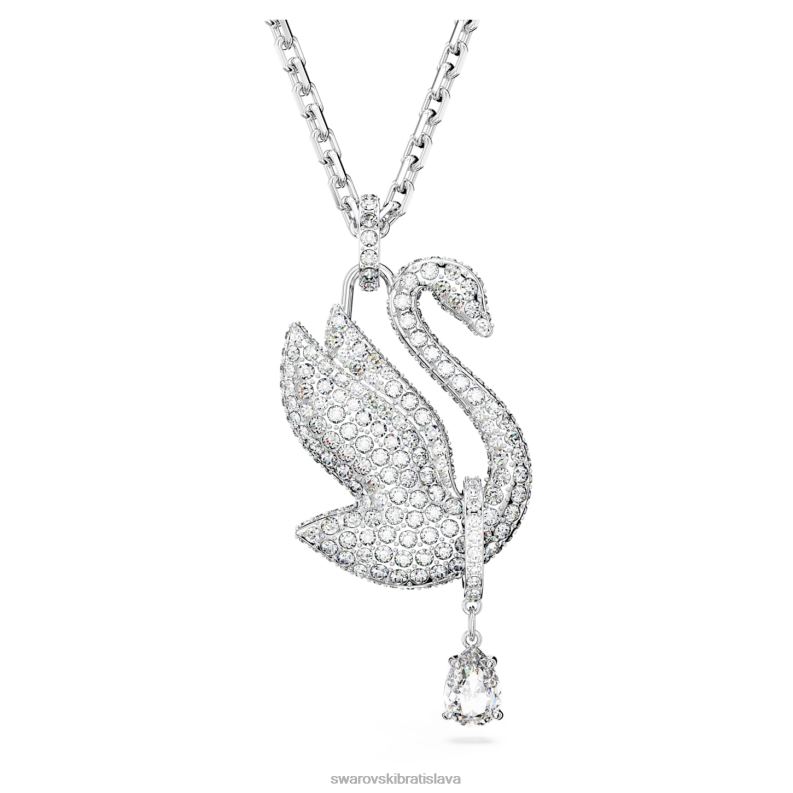 ikonicky_labuti_nahrdelnik_labut_biela_rhodiovana_b8znt269_swarovski_sperky.jpg ikonický labutí náhrdelník labuť, biela, rhodiovaná B8ZNT269 Swarovski šperky - Image 1