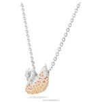ikonický prívesok labuť labuť, béžová, rhodiovaná B8ZNT335 Swarovski šperky - Image 4