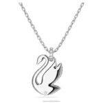 ikonický prívesok labuť labuť, biela, rhodiovaná B8ZNT233 Swarovski šperky - Image 4