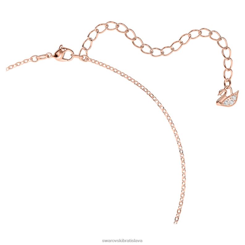 ikonický prívesok labuť labuť, čierna, pozlátená ružovým zlatom B8ZNT168 Swarovski šperky - Image 3