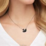 ikonický prívesok labuť labuť, čierna, rhodiovaná B8ZNT179 Swarovski šperky - Image 2