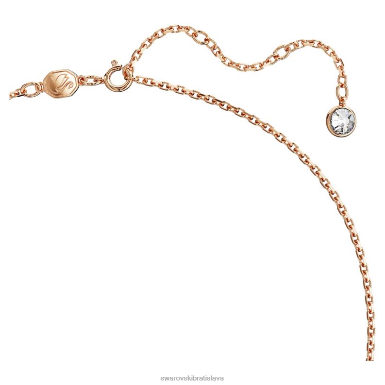 ikonický prívesok labuť labuť, ružové, pozlátené ružovým zlatom B8ZNT240 Swarovski šperky - Image 3