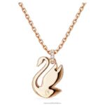 ikonický prívesok labuť labuť, ružové, pozlátené ružovým zlatom B8ZNT240 Swarovski šperky - Image 4