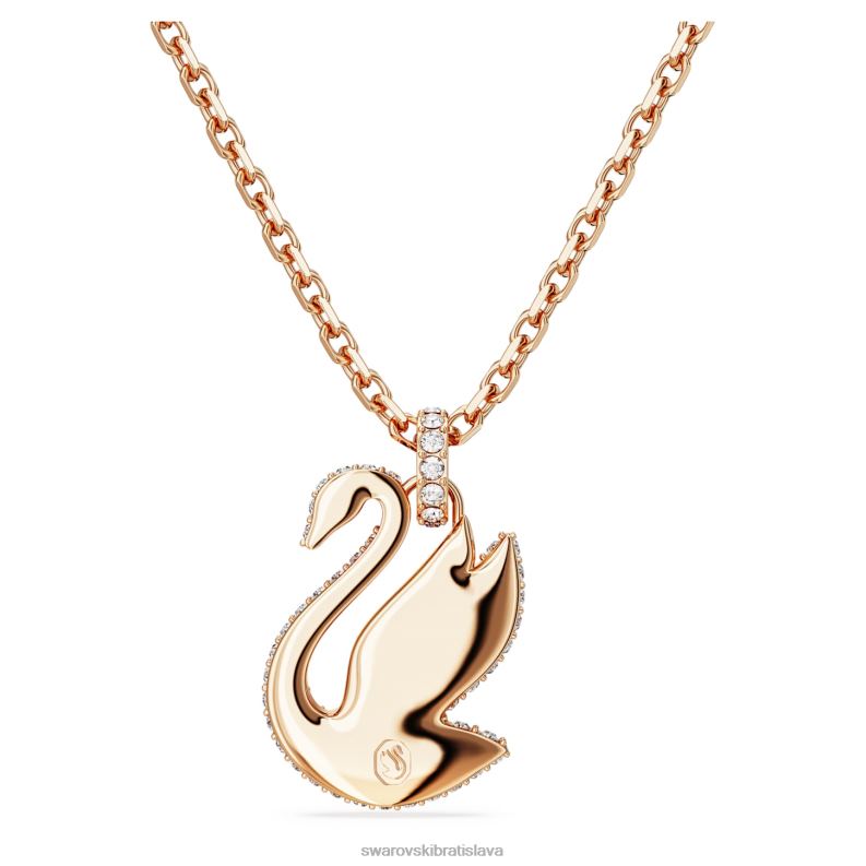 ikonický prívesok labuť labuť, ružové, pozlátené ružovým zlatom B8ZNT240 Swarovski šperky - Image 4