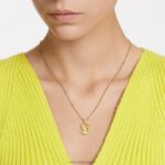ikonický prívesok labuť labuť, žltá, pozlátená B8ZNT257 Swarovski šperky - Image 2