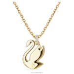 ikonický prívesok labuť labuť, žltá, pozlátená B8ZNT257 Swarovski šperky - Image 4